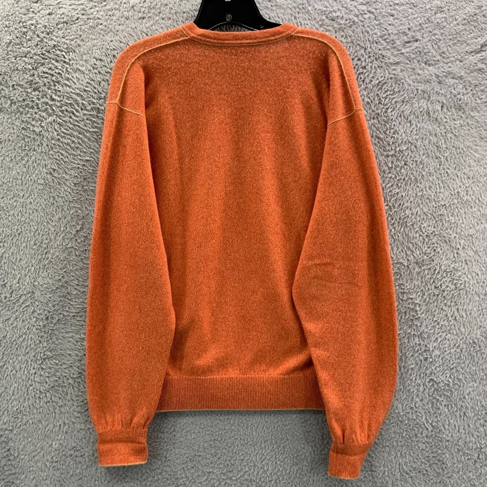 DALMINE Sweater Mens Size 52 Pullover Cashmere Orange* - Picture 2 of 9